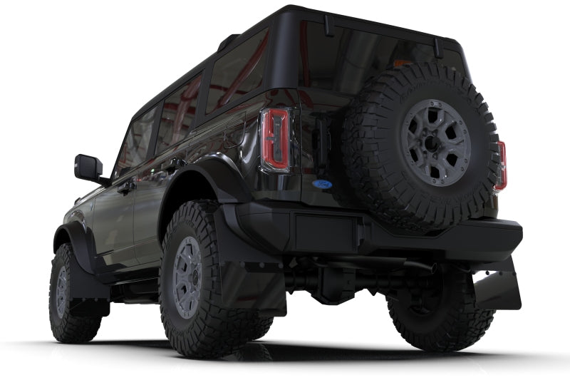 Rally Armor 21-25 Ford Bronco Mud Flaps | Ford Bronco (21-26) (MF85-NO-PL-MBK)