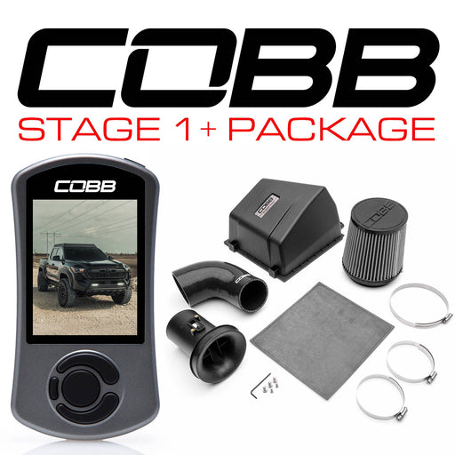 Cobb 2024+ Toyota Tacoma Stage 1+ Power Package Air Intake Systems offroad accessory | Iron Ridge Offroad
