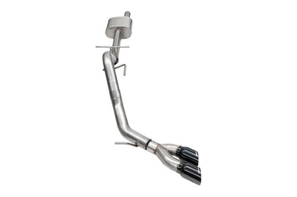 Corsa 2024 - 2025 Ford Ranger 3in Cat - Back Exhaust 4in Black PVD Pro - Series Slash Cut Twin Tip Exhaust offroad accessory | Iron Ridge Offroad