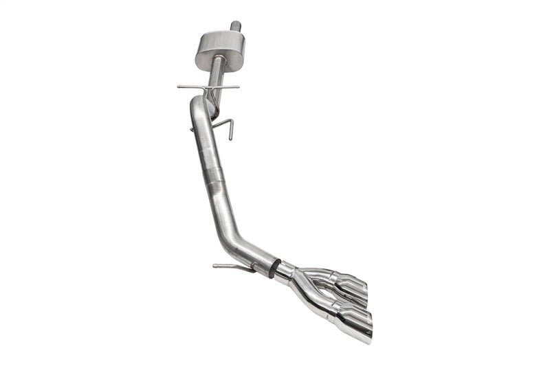 Corsa 2024 - 2025 Ford Ranger 3in Cat - Back Exhaust 4in Polished Pro - Series Slash Cut Twin Tip Exhaust offroad accessory | Iron Ridge Offroad