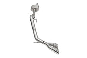 Corsa 2024 - 2025 Ford Ranger 3in Cat - Back Exhaust 4in Polished Pro - Series Slash Cut Twin Tip Exhaust offroad accessory | Iron Ridge Offroad