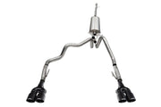 Corsa Cat-Back Dual Rear Exit Exhaust | Chevrolet Silverado ZR2 / GMC Sierra AT4 / AT4X (22-26) (21238BPC) Exhaust, Mufflers & Tips offroad accessory | Iron Ridge Offroad