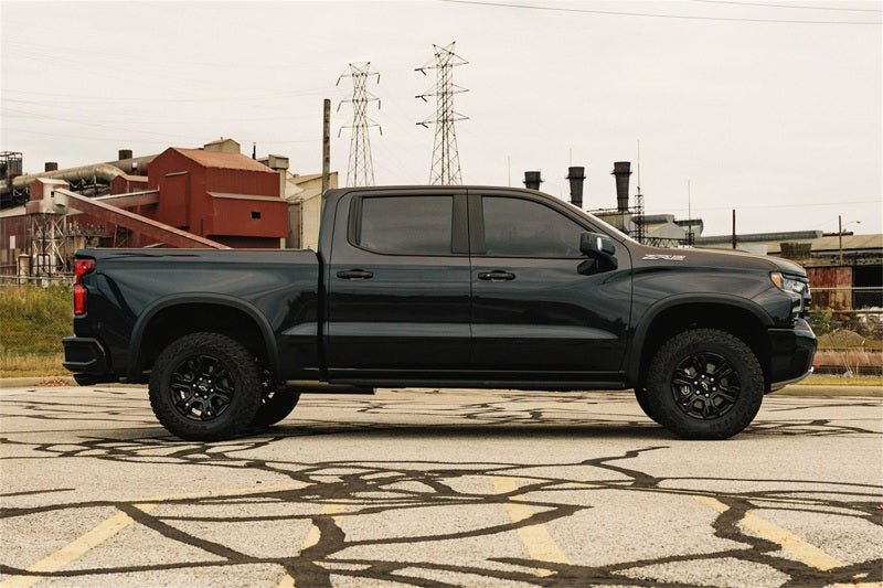 Corsa Cat-Back Dual Rear Exit Exhaust | Chevrolet Silverado ZR2 / GMC Sierra AT4 / AT4X (22-26) (21238BPC) Exhaust, Mufflers & Tips offroad accessory | Iron Ridge Offroad
