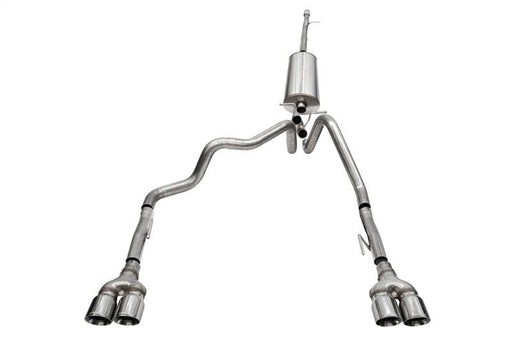 CORSA Sport / 3.0 in Cat-Back DRE Twin 4.0 in | Silverado/Sierra 19-23 6.2L (21202BPC) Exhaust, Mufflers & Tips offroad accessory | Iron Ridge Offroad