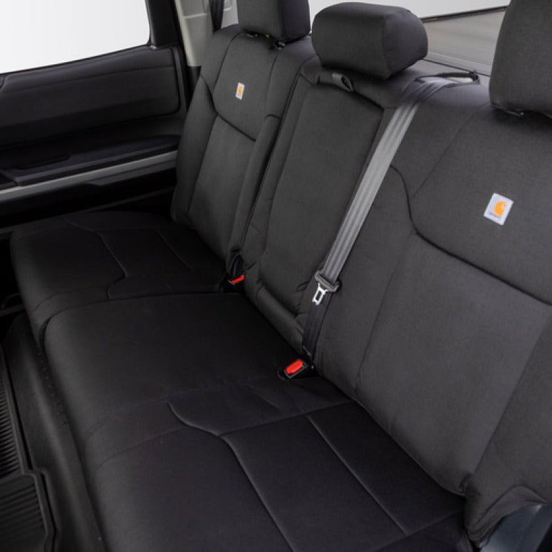 Covercraft 19-24 Chevrolet Silverado Carhartt PrecisionFit Custom Second Row Seat Covers - Blk Seats offroad accessory | Iron Ridge Offroad