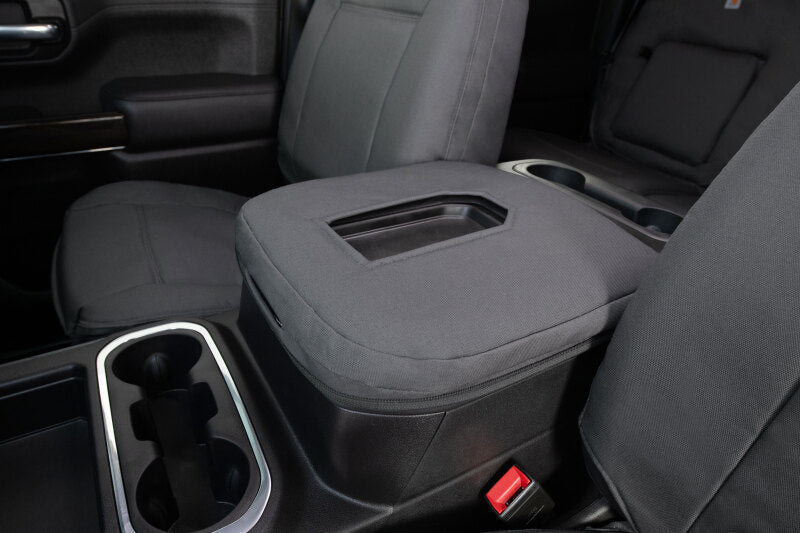 Covercraft 2019-2021 Chevrolet Silverado Carhartt PrecisionFit Front Seat Covers | Chevrolet Silverado (19-21) (GTC4136ABCAGY) Seats offroad accessory | Iron Ridge Offroad