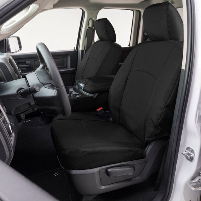 Covercraft Endura Custom Front Seat Covers | Chevrolet Silverado 1500 / GMC Sierra 1500 (19-26) (GTC4136ABENBK) Seats offroad accessory | Iron Ridge Offroad