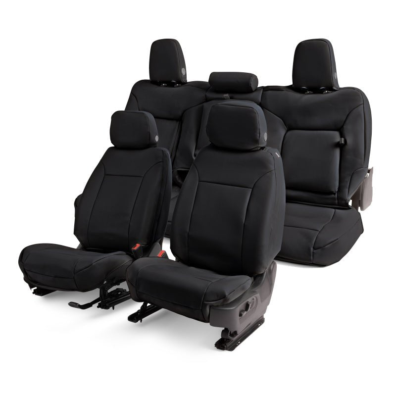 Covercraft Second Row Seat Covers | Chevrolet Silverado 1500/2500HD/3500HD (19-26) / GMC Sierra 1500/2500HD/3500HD (19-26) (GTC4140LTBK) Seats offroad accessory | Iron Ridge Offroad