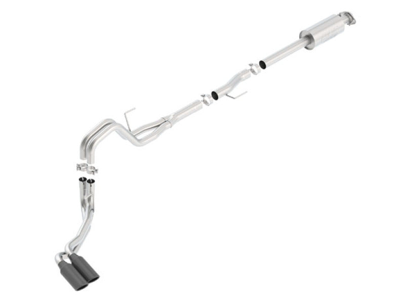 Borla 15-20 Ford F-150 3.5L EcoBoost Ext. Cab Standard Bed Black Chrome ATAK Exhaust | Ford F-150 (15-20) (140619BC)
