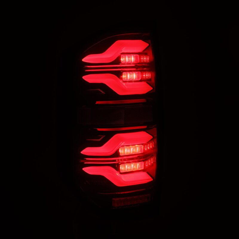 AlphaRex LUXX-Series LED Tail Lights Black-Red | Toyota Tundra (14-21) (672050)