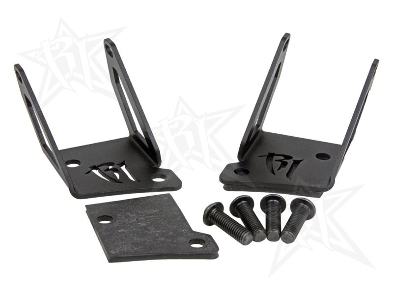 Rigid Industries PRO A-Pillar Mounts (S/S) (F&R): Jeep Wrangler JK 2007-2018