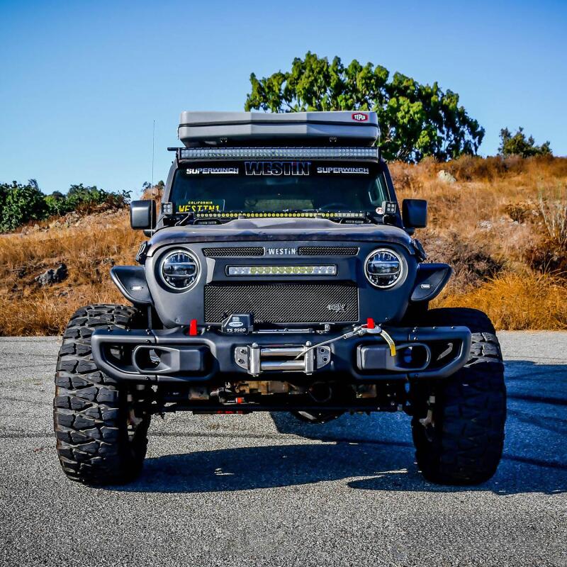 Westin Black WJ2 Winch Tray: Jeep Gladiator (20-24) / Wrangler (18-24)