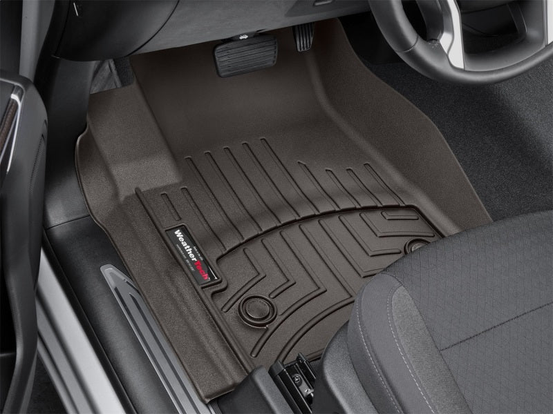WeatherTech 2019+ Chevrolet Silverado 1500/2500/3500HD Crew Cab Front FloorLiner - Cocoa | Chevrolet Silverado (19-26) / GMC Sierra (19-26) (4714361)