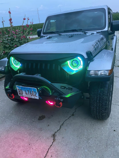 ORACLE Lighting Bi-LED Projector Headlights w/ BC1 Controller: Jeep Gladiator / Wrangler JL (18-24)