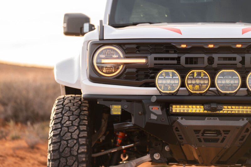 DV8 Offroad 2022+ Ford Bronco Raptor Tube Front Bumper | Ford Bronco (21-26) (FBFR-02)
