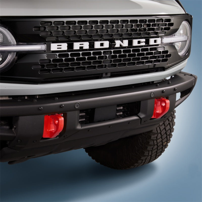 Ford Racing 2021+ Ford Bronco Front Bumper Tow Hooks | Ford Bronco (21-26) (M-18954-BR)