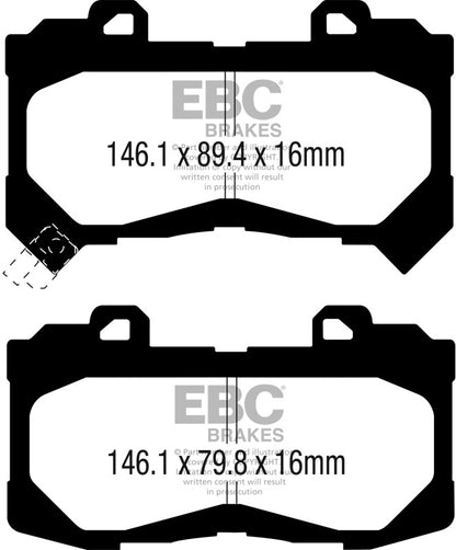 EBC Greenstuff Front Brake Pads | 15+ Chevrolet Colorado 2.5