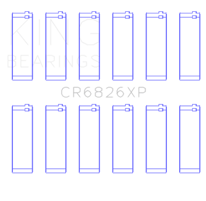 King Engine Bearings 3.6L GM/Holden Connecting Rod Bearing Set | Chevrolet Colorado / GMC Canyon (15-22) (CR6826XP0.25)