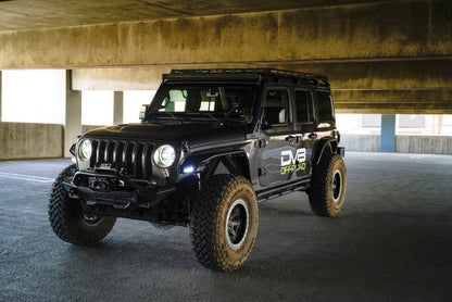 DV8 Offroad A-Pillar Dual Light Pod Mounts | Jeep Gladiator JT / Wrangler JL (20-25)