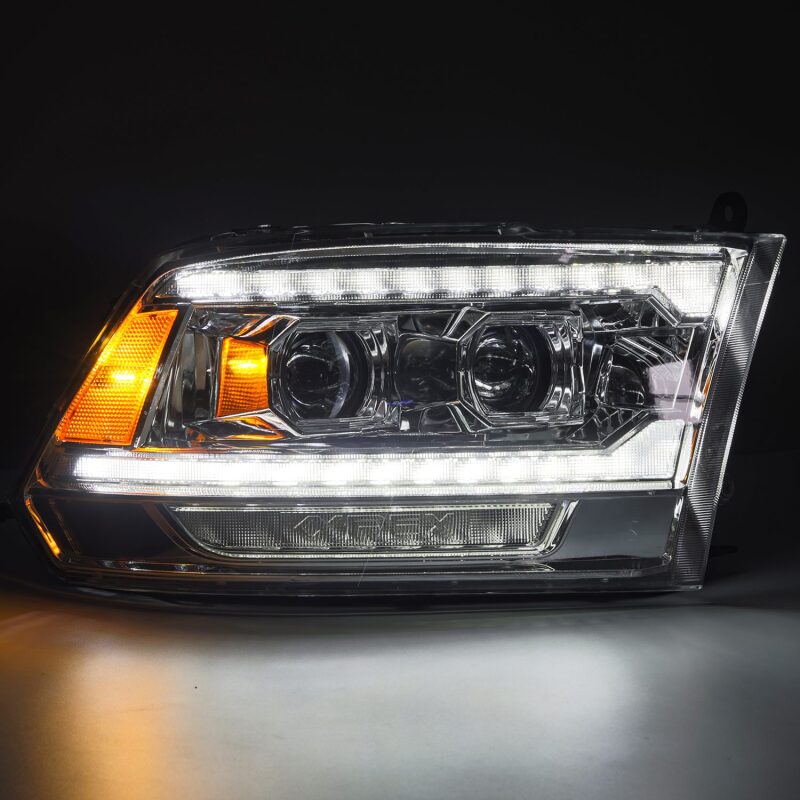 AlphaRex PRO Projector Headlights (Chrome): Dodge Ram 2009 - 2018 (1500, 2500 & 3500)
