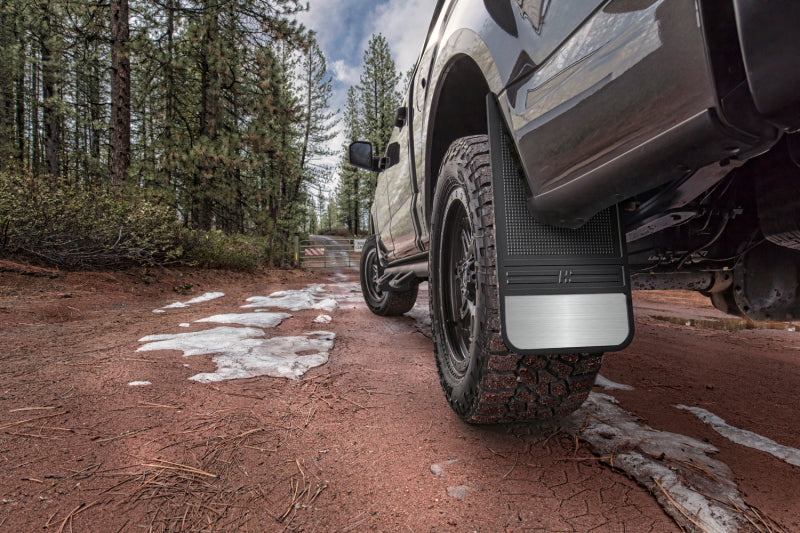 Husky Liners Universal 12in Wide Black Rubber Front Mud Flaps | Ford Ranger (19-26) (55001)