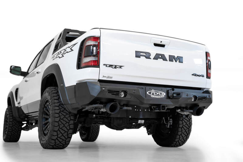 Addictive Desert Designs Bomber Rear Bumper (REAR): Ram 1500 TRX (19-24) - Hammer Black