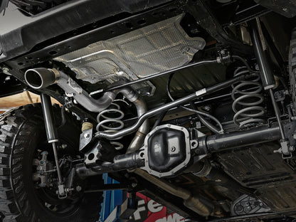 AFE MACH Force-Xp Hi-Tuck Axle-Back Exhaust System (Black Tip): Jeep Wrangler JL 2018 - 2025 (2.0L I4 / 3.6L V6)