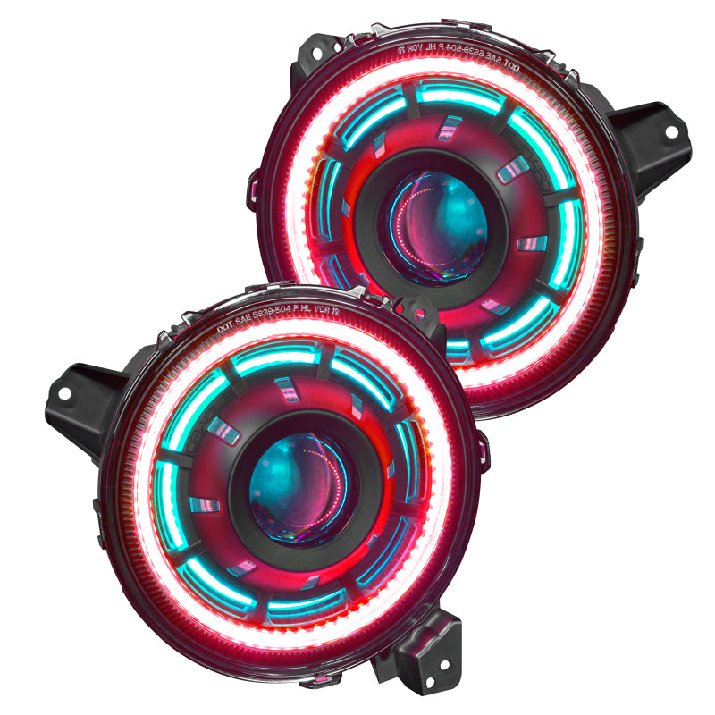 ORACLE Lighting Bi-LED Projector Headlights: Jeep Wrangler / Gladiator (18-24)