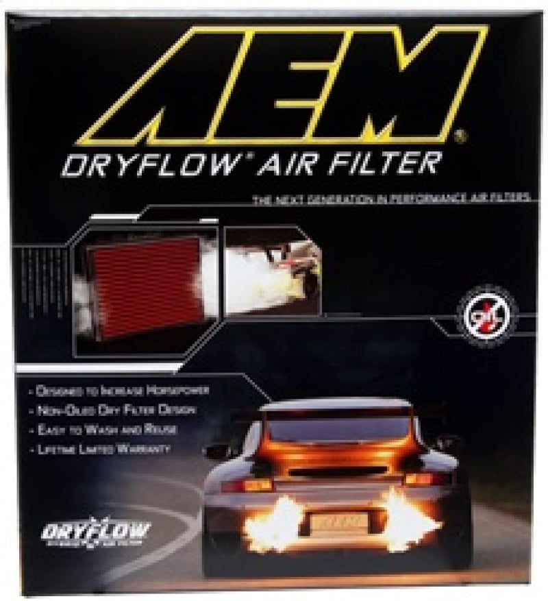 AEM DryFlow 10.5in O/S L x 9.875in O/S W x 2.188in H DryFlow Filter | Ford F-150 (13-14, 09-12, 24-26, 21-23) / Ford F-150 Raptor (10-14) (28-20385)