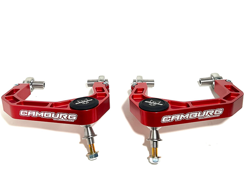 Camburg Billet Uniball Upper Arms | Toyota Tacoma (12-23) / 4-Runner (03-23) / FJ Cruiser (07-14) (CAM-310184-RED)