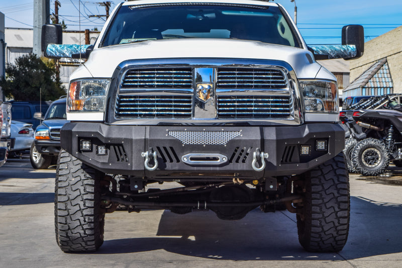 DV8 Offroad Front Bumper: Dodge Ram 2500 / 3500 (10-18) - Sand Texture Black