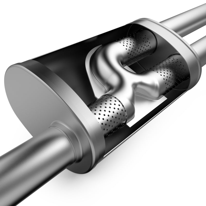 MagnaFlow Street Series Axle-Back Perf Exhaust Dual Polished Tips (REAR): Jeep Wrangler JL 2018-2024 2.0/3.6L