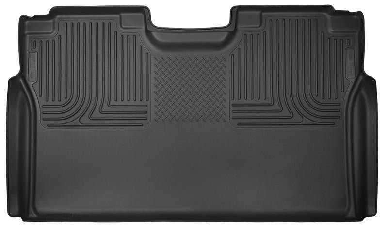 Husky Liners WeatherBeater Black 2nd Seat Floor Liner | Ford F-150 (15-23) / Raptor (17-23) / Lightning (22-26) (19371)