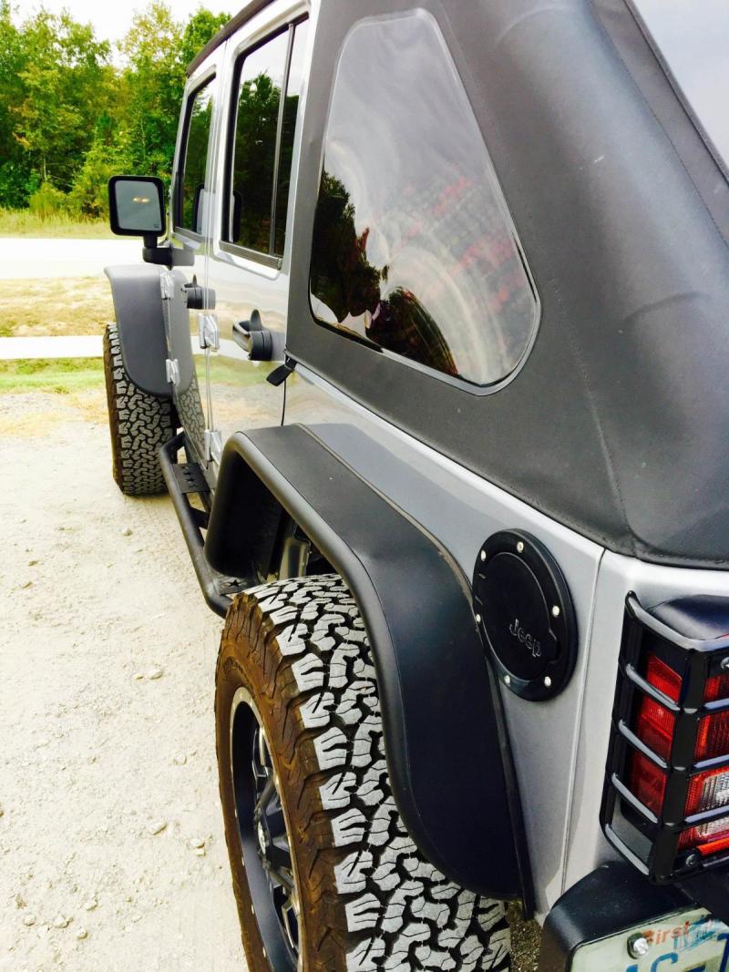 DV8 Offroad Flat Tube Fenders (FRONT AND REAR): Jeep Wrangler JK 2007-2018