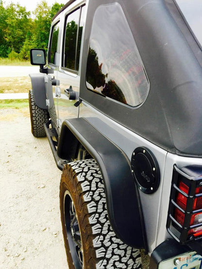 DV8 Offroad Flat Tube Fenders (FRONT AND REAR): Jeep Wrangler JK 2007-2018