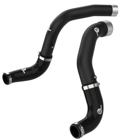 aFe BladeRunner Hot & Cold Charge Pipe Kit (BLACK): Jeep Gladiator / Wrangler 3.0L EcoDiesel (21-23)