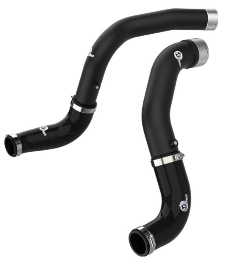 aFe BladeRunner Hot & Cold Charge Pipe Kit (BLACK): Jeep Gladiator / Wrangler 3.0L EcoDiesel (21-23)