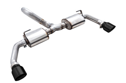 AWE Tread Edition Axleback Dual Exhaust Diamond Black Tips (REAR): Jeep Wrangler JK 2012-2018 3.6L