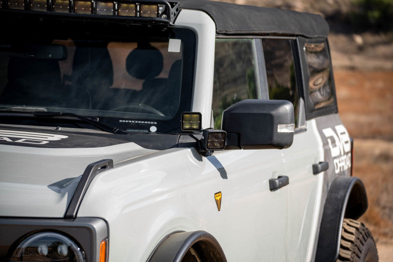 DV8 Offroad A Pillar Dual Light Pod Drop Mounts | Ford Bronco (21-26) (LBBR-08)