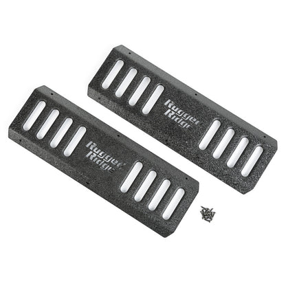 Rugged Ridge RRC Side Armor Guard Plates: Jeep Wrangler (07-18) w/ Textured Black
