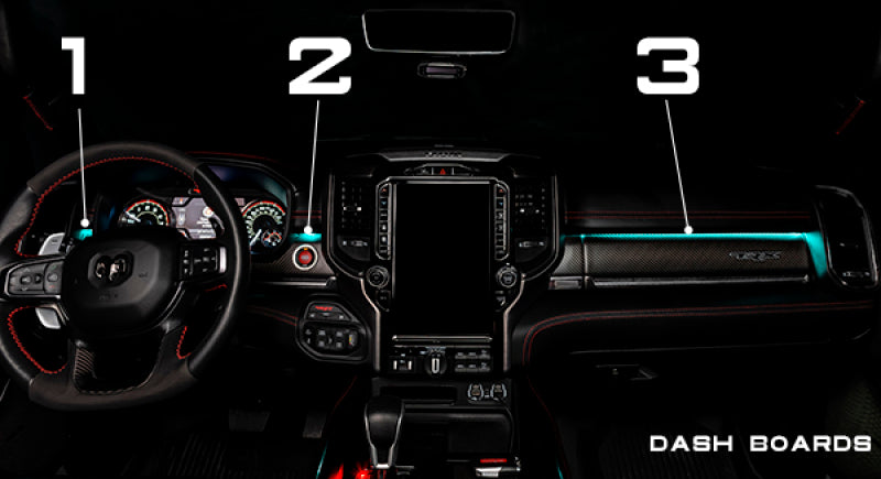 Oracle Lighting Complete Interior Ambient Lighting ColorSHIFT RGB Conversion Kit: Ram 1500 2019-2024