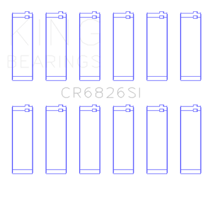 King Engine Bearings 3.6L Connecting Rod Bearing Set | Chevrolet Colorado / GMC Canyon (15-22) (+0.25mm) (CR6826SI0.25)