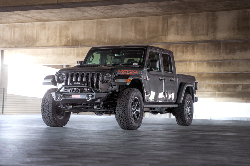 DV8 Offroad FS-1 Series Stubby Front Bumper: Jeep Gladiator / Wrangler (18-26) - Black Powder Coat