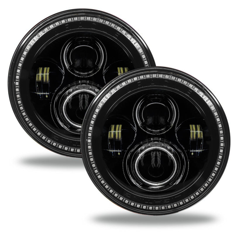 Oracle Lighting High Powered Black LED Headlights: Jeep Wrangler (07-17) / Wrangler JK (18)
