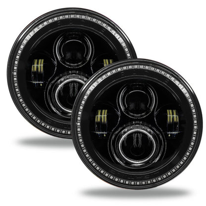 Oracle Lighting High Powered Black LED Headlights: Jeep Wrangler (07-17) / Wrangler JK (18)