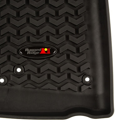 Rugged Ridge Front Black Floor Liner | Jeep Wrangler JK / JL (07-25) (12920.01)