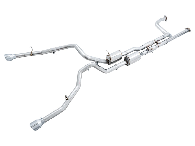 AWE 0FG Cat-Back Exhaust (Polished Tips): Ram 6.2L TRX 1500 2021 - 2024