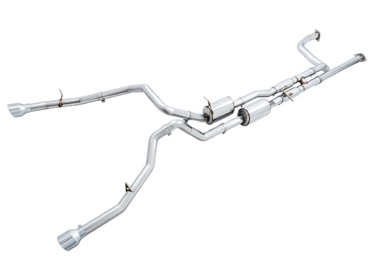 AWE 0FG Cat-Back Exhaust (Polished Tips): Ram 6.2L TRX 1500 2021 - 2024