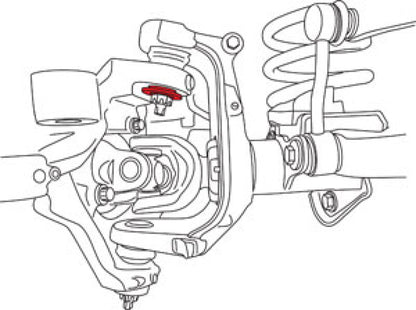 SPC Performance 1/2 Deg. Camber Sleeve: Jeep Wrangler (18-24) / Wrangler JK (18) / Gladiator (20-24)