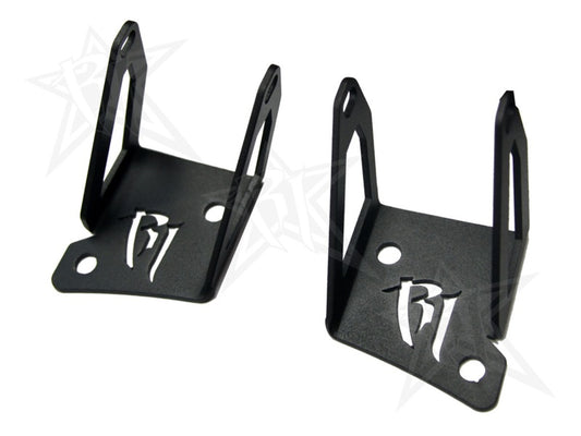 Rigid Industries PRO A-Pillar Mounts (S/S) (F&R): Jeep Wrangler JK 2007-2018